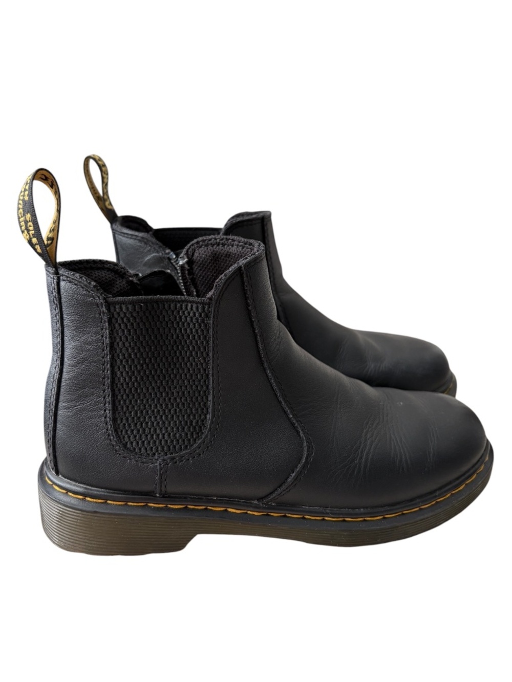 Dr. Martens Junior 2976 Softy Leather Chelsea Ankle Boots Size US 3